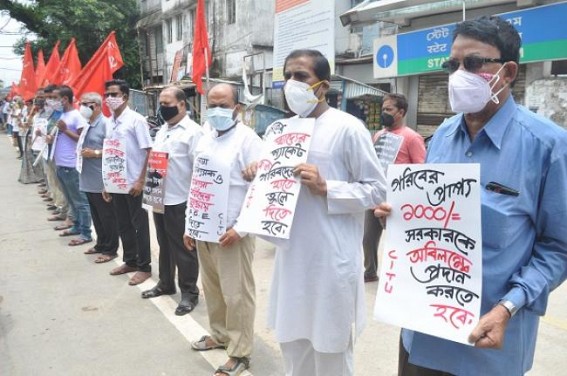 CITU protests against Covid related Crisis which has hit the Poor CITU protests against Covid related Crisis which has hit the Poor